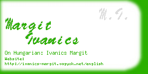 margit ivanics business card